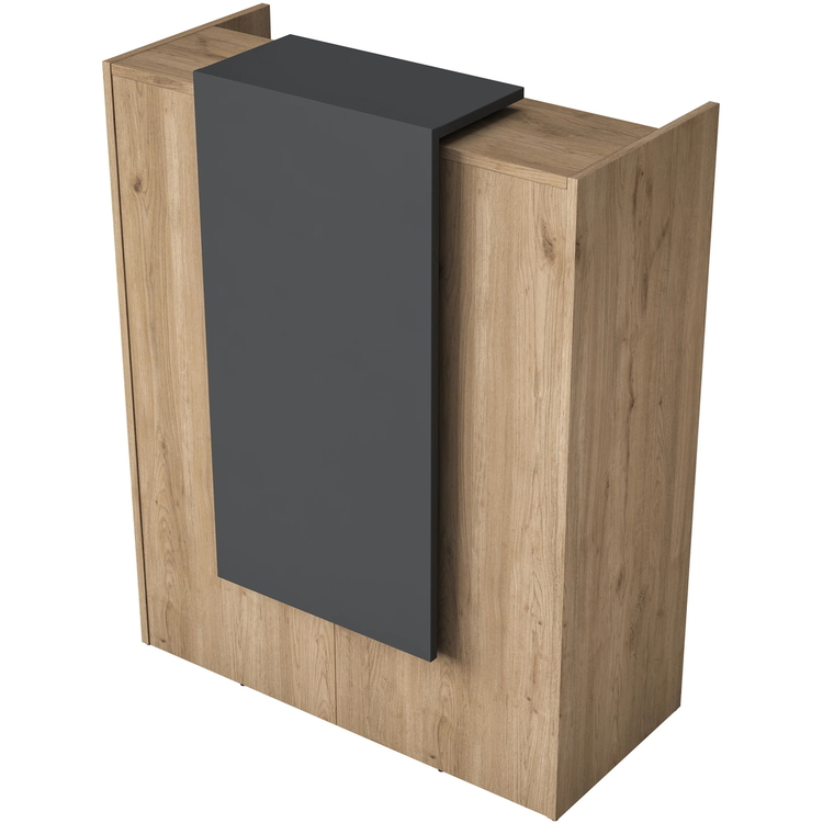 Стол-ресепшн Mirage Meble MA101 LED (Walnut/Dark Grey)