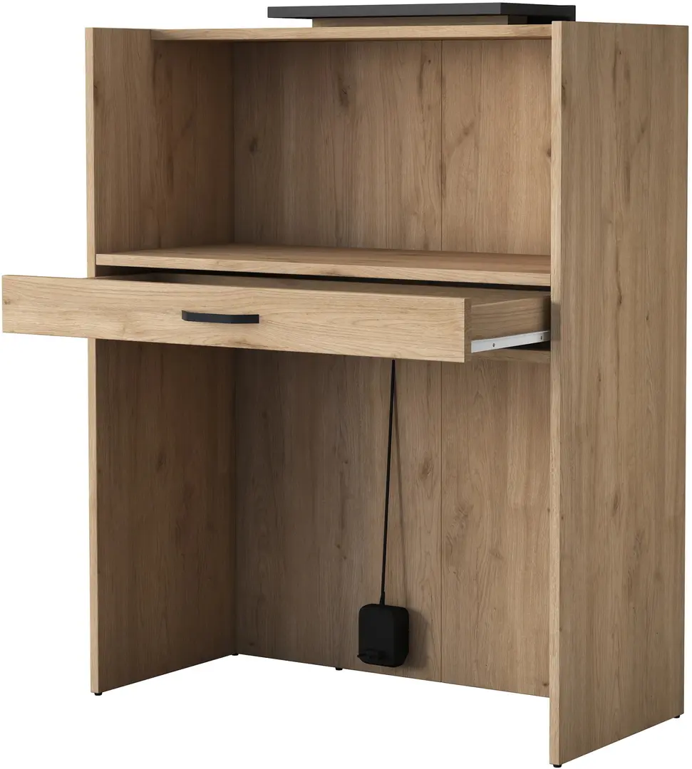 Стол-ресепшн Mirage Meble MA101 LED (Walnut/Dark Grey)