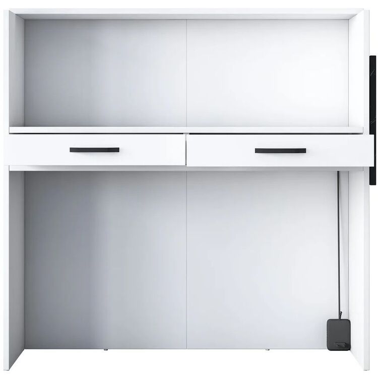 Стол-ресепшн Mirage Meble MA102 LED (White/Marble Black)