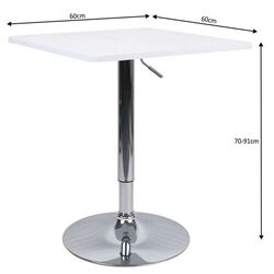 Masa de bar Mobhaus Florian 2 New (White) Thumb