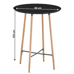 Masa de bar Mobhaus Imam (Black/Oak) Thumb