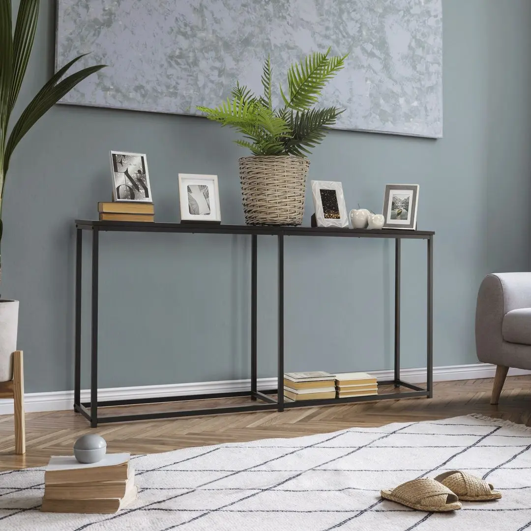 Консольный стол Mobhaus Busta (Dark Graphite/Black)