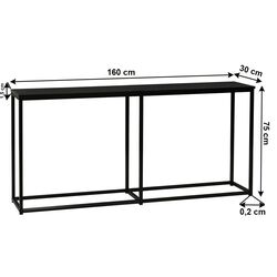 Консольный стол Mobhaus Busta (Dark Graphite/Black) Thumb