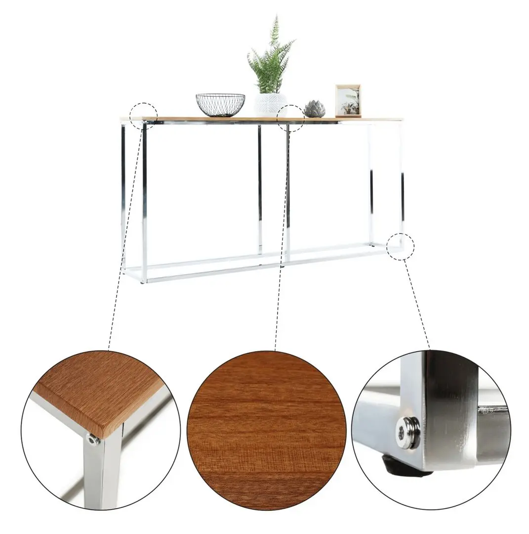 Masa auxiliara Mobhaus Kornis (Oak/Chrome) - 3