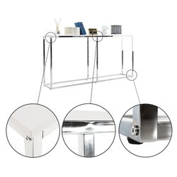 Masa auxiliara Mobhaus Kornis (White/Chrome) Thumb