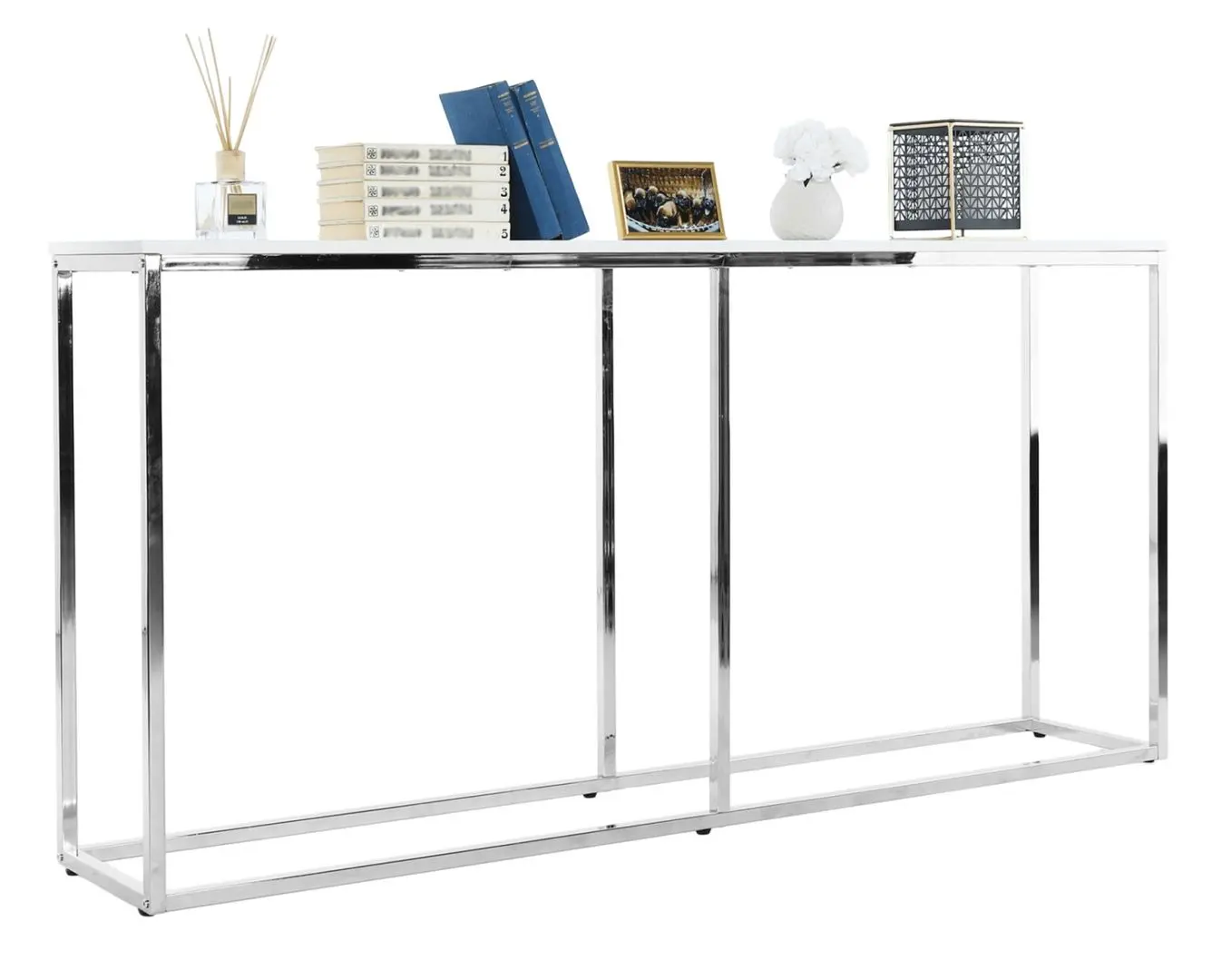 Masa auxiliara Mobhaus Kornis (White/Chrome)