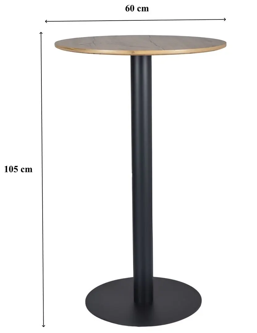 Барный стол Signal BT-005 (Artisan Oak/Black) - 3