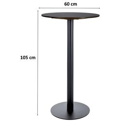 Masa de bar Signal BT-007 Fi 60 (Black) Thumb