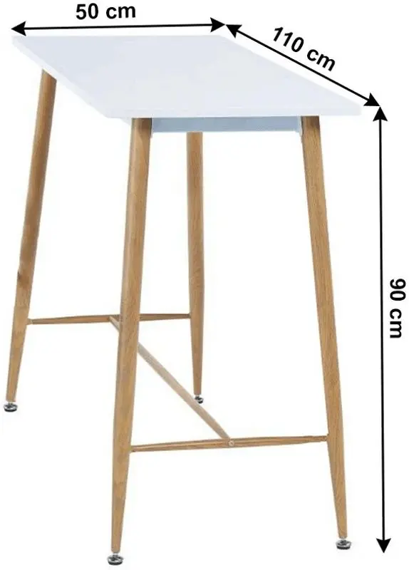 Masa Tempo Kondela Dorton (White/Beech)