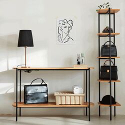 Masa auxiliara Tempo Kondela Holar (Acacia/Black) Thumb