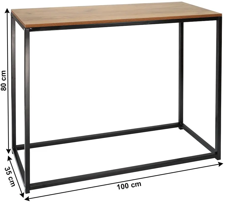 Masa auxiliara Tempo Kondela Kalisto (Oak/Black)