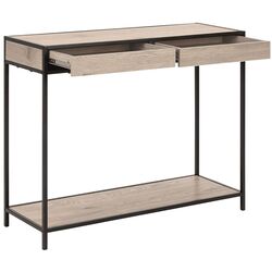 Masa auxiliara Tempo Kondela Nartan (Oak/Black) Thumb