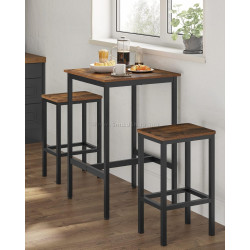 Masa de bar Vasagle LBT25X (Rustic Brown/Black)