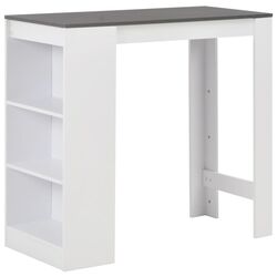 Барный стол VidaXL 280216 (White/Grey) Thumb