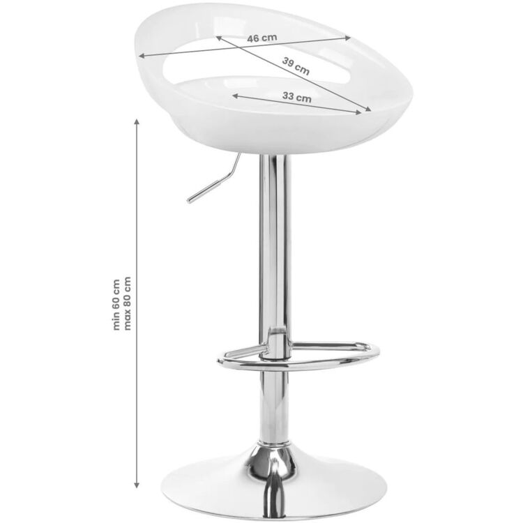 Scaun de bar 4Rico QS-B01 (White)