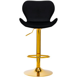 Барный стул 4Rico QS-B15 141185 Velvet (Black/Gold) Thumb