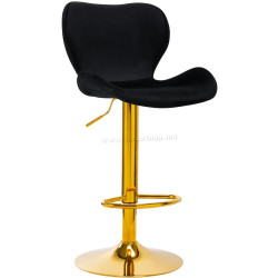 Барный стул 4Rico QS-B15 141185 Velvet (Black/Gold)