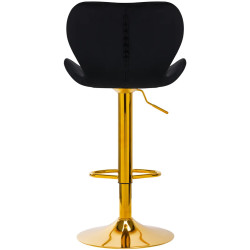 Барный стул 4Rico QS-B15 141185 Velvet (Black/Gold) Thumb