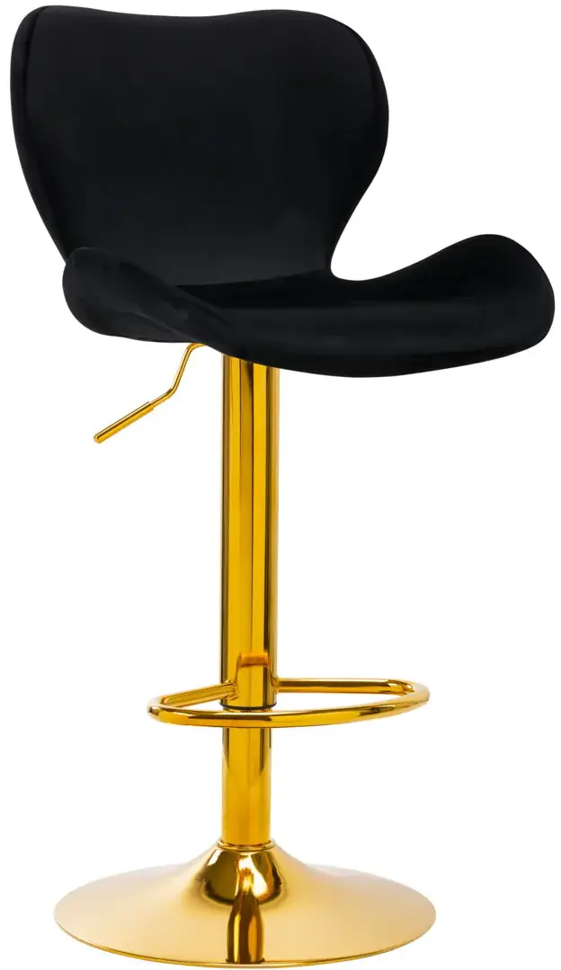 Барный стул 4Rico QS-B15 141185 Velvet (Black/Gold)