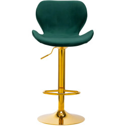 Барный стул 4Rico QS-B15 141187 Velvet (Green/Gold) Thumb