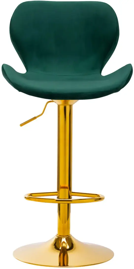 Барный стул 4Rico QS-B15 141187 Velvet (Green/Gold)