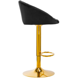 Барный стул 4Rico QS-B16g 141188 Velvet (Black/Gold) Thumb