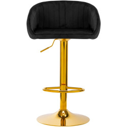 Барный стул 4Rico QS-B16g 141188 Velvet (Black/Gold) Thumb
