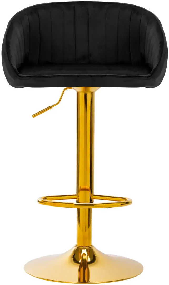 Барный стул 4Rico QS-B16g 141188 Velvet (Black/Gold)