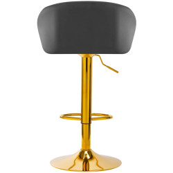 Scaun de bar 4Rico QS-B16G 141189 Velvet (Dark Gray/Gold) Thumb