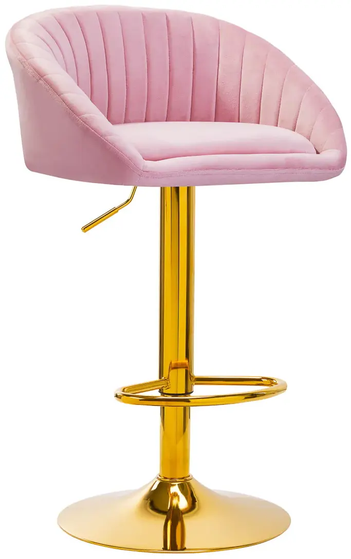 Барный стул 4Rico QS-B16G 150120 (Pink/Gold)