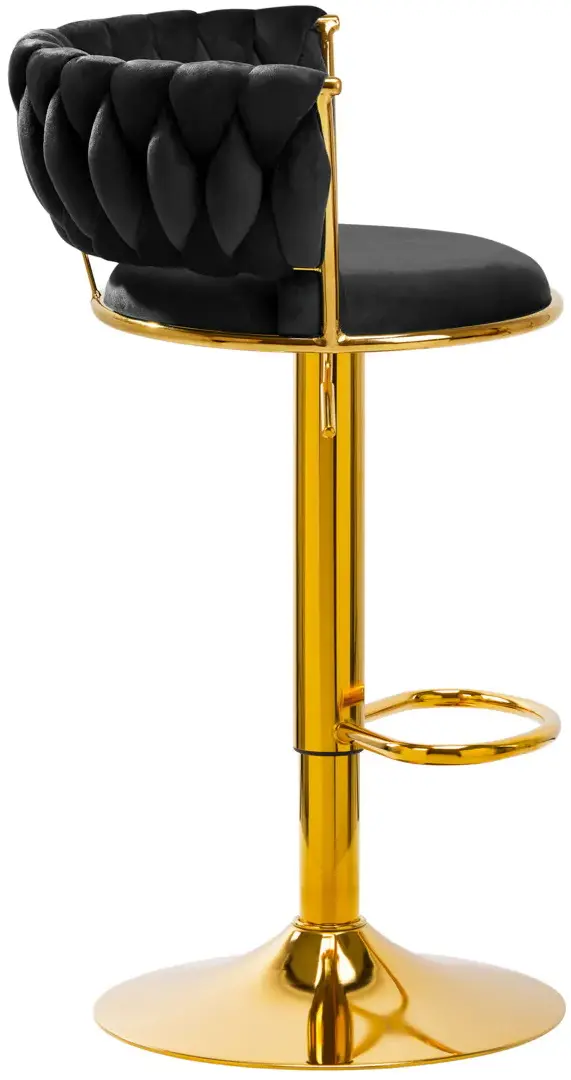 Scaun de bar 4Rico QS-B313a 147826 Velvet (Black/Gold)