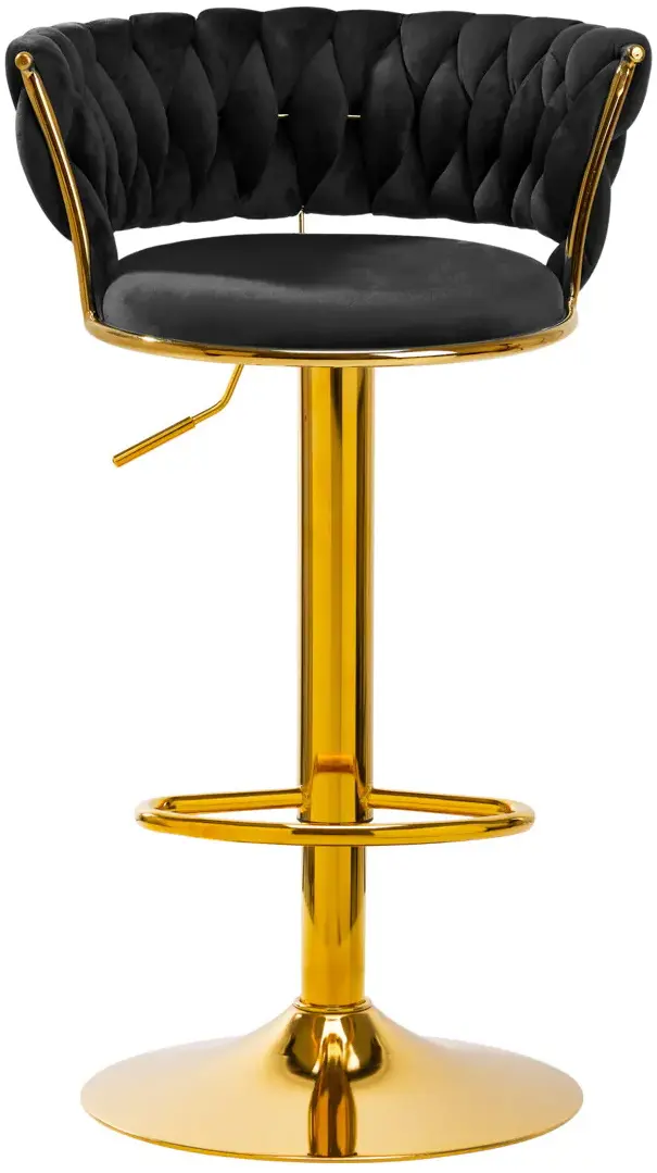 Scaun de bar 4Rico QS-B313a 147826 Velvet (Black/Gold)