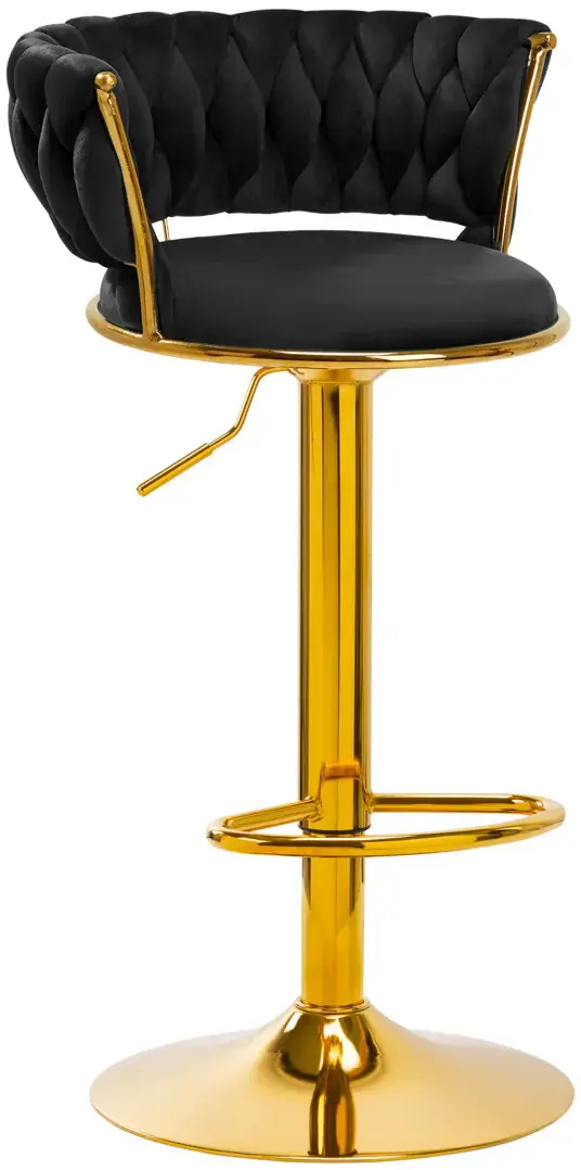Scaun de bar 4Rico QS-B313a 147826 Velvet (Black/Gold)