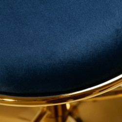 Scaun de bar 4Rico QS-B313a 147827 Velvet (Dark Blue/Gold) Thumb