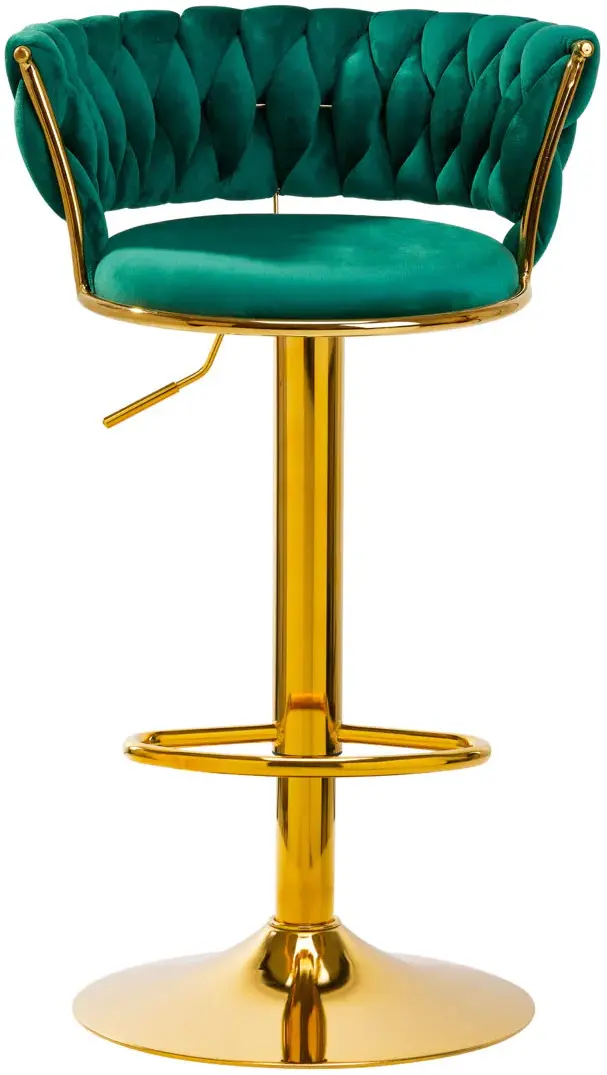 Барный стул 4Rico QS-B313a 147828 Velvet (Green/Gold)