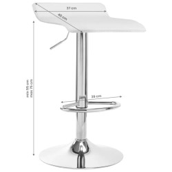 Стул барный 4Rico QS-B08 141193 (White/Chrome) Thumb