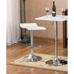 Стул барный 4Rico QS-B08 141193 (White/Chrome)