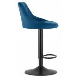 Scaun de bar Leobert Kast (Navy Blue/Black) Thumb