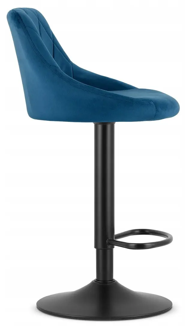 Scaun de bar Leobert Kast (Navy Blue/Black)