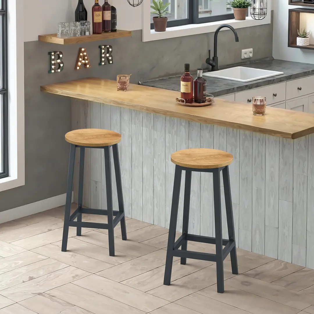 Набор барных стульев Leobert 2861-1 (Natural/Black)