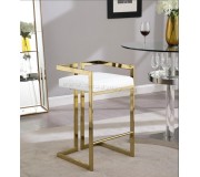 Scaun de bar Casa Moora IDS9 (White/Gold)