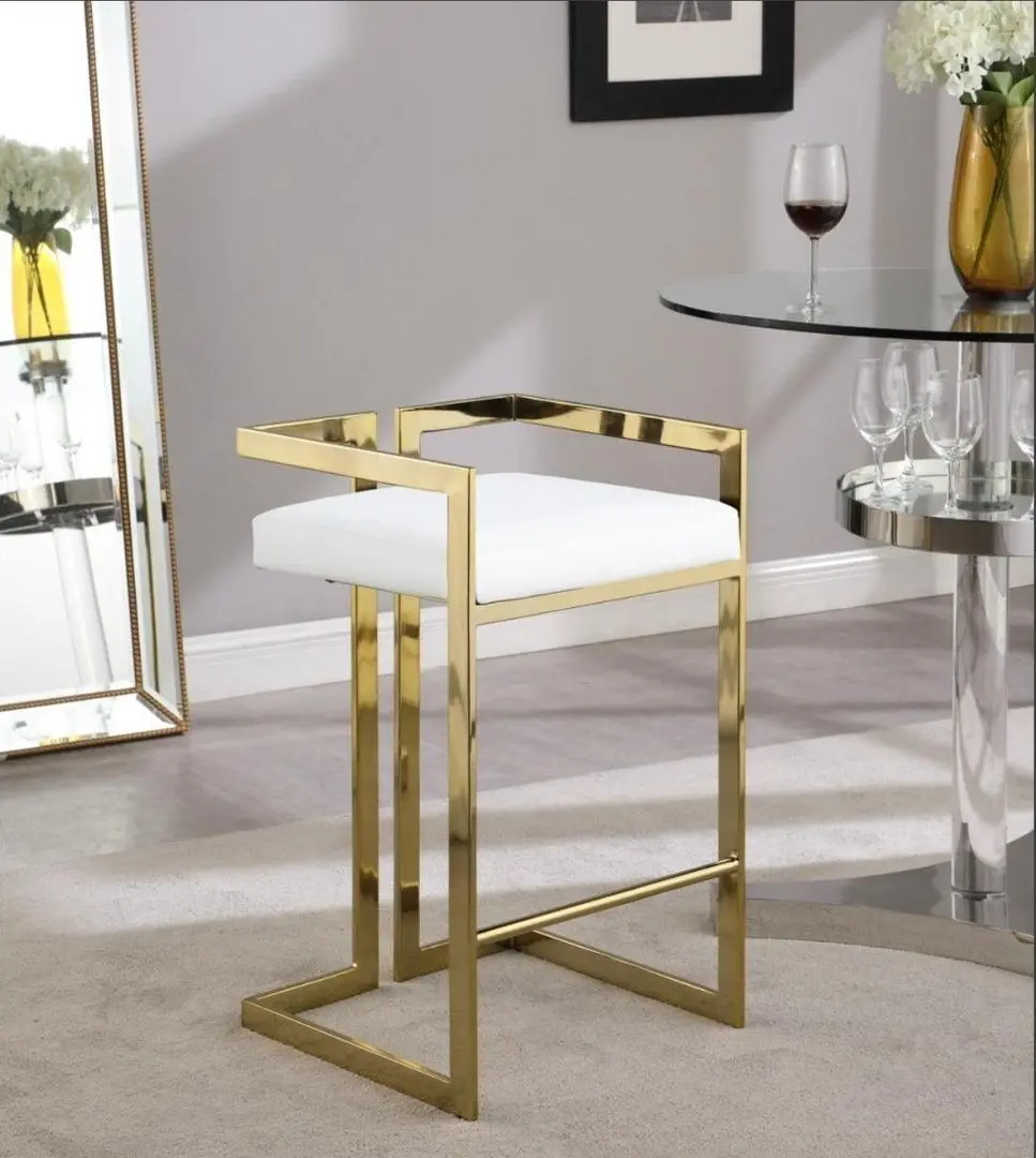 Scaun de bar Casa Moora IDS9 (White/Gold)