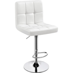 Scaun de bar Costway HW66492WH-1 (White) Thumb