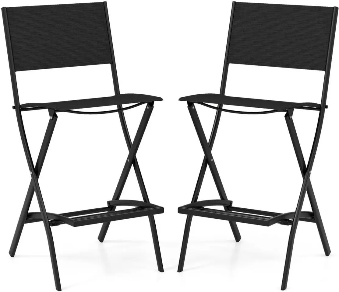 Комплект барных стульев Costway NP11341DK-2 (Black) - 2