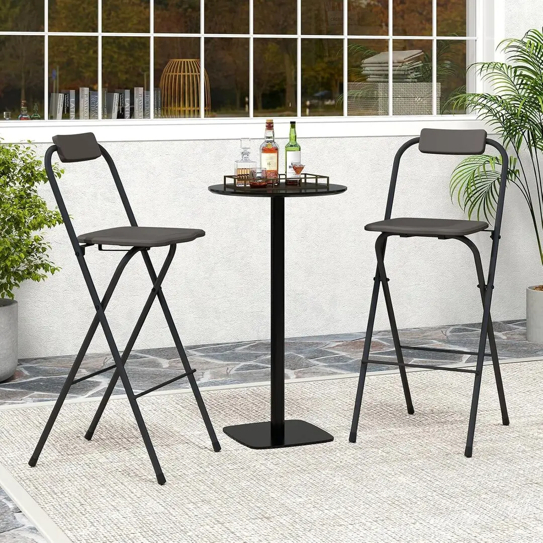 Комплект барных стульев Costway NP12698GR-2 (Gray)