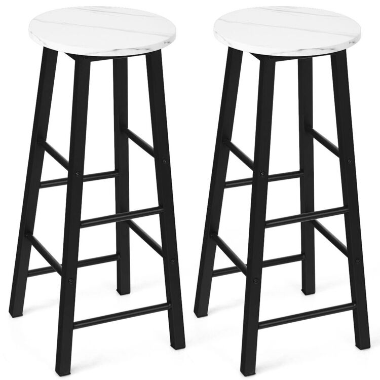 Набор барных стульев Costway HW63901WH (White/Black)