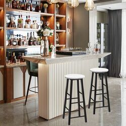 Набор барных стульев Costway HW63901WH (White/Black) Thumb