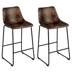 Set scaune de bar Costway HW66387GD-2 (Brown) Thumb