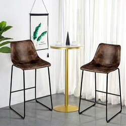 Set scaune de bar Costway HW66387GD-2 (Brown) Thumb