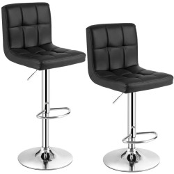 Set scaune de bar Costway HW66492BK-2 (Black) Thumb